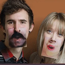 The Unusual Gift Company 3D Motion Face Coasters Novelty Gifts