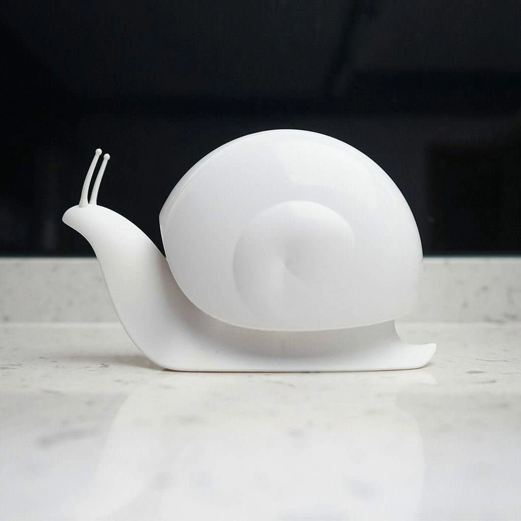 QUALY Escar Snail Shaped Soap Dispenser Bathroom Shower Accessory