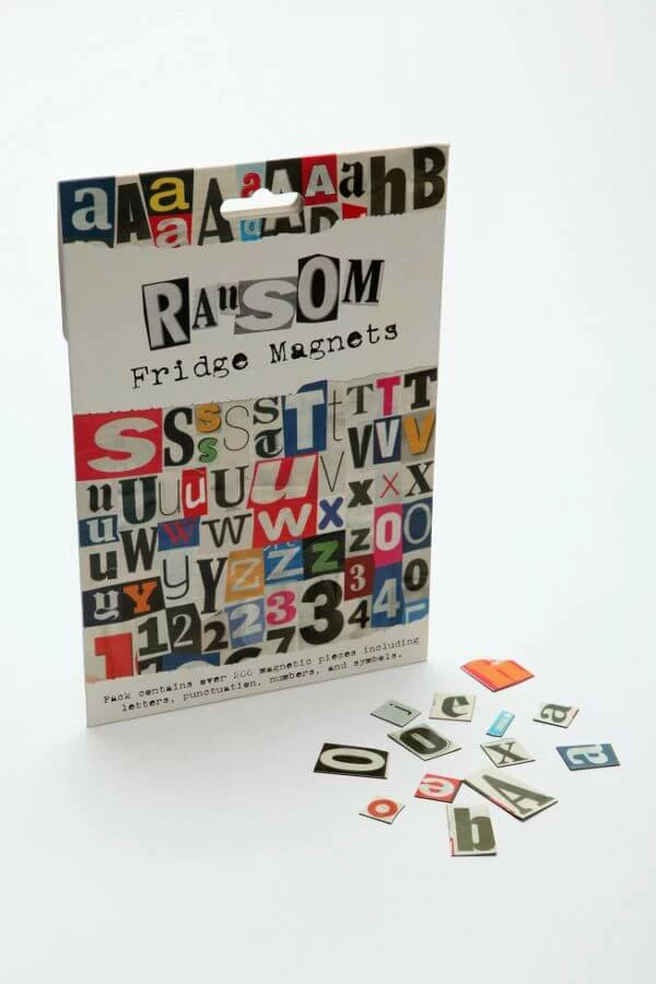 The Unusual Gift Company Ransom Fridge Magnets