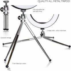 Mayhem Unique Lighting Smoovie Ring Light 6 Inch With Tripod