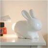 SUCK UK Porcelain Bunny Lamp-USB Powered Light With Energy Efficient LED Bulbs Equivalent Of 11W, Ceramic, White Unique Lighting