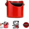 Dreamfarm Grindenstein Knock Box For Coffee Grinds, Fire Engine Red Coffee & Tea Lovers
