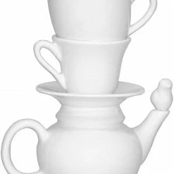 Invotis 2-Piece Cup And Saucer Vase