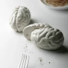 The Unusual Gift Company Brain Salt And Pepper Shaker