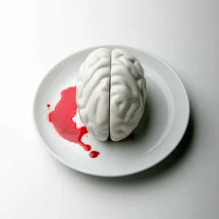 The Unusual Gift Company Brain Salt And Pepper Shaker