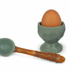 The Unusual Gift Company Coffee & Tea Lovers Caveman Egg Cup & Spoon
