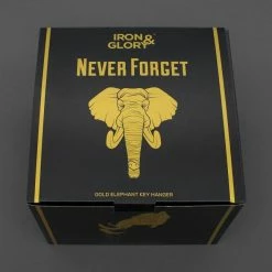 The Unusual Gift Company Gold Elephant Key Hanger