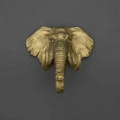 The Unusual Gift Company Gold Elephant Key Hanger