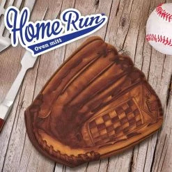 The Unusual Gift Company Home Run Baseball Mitt Oven Glove