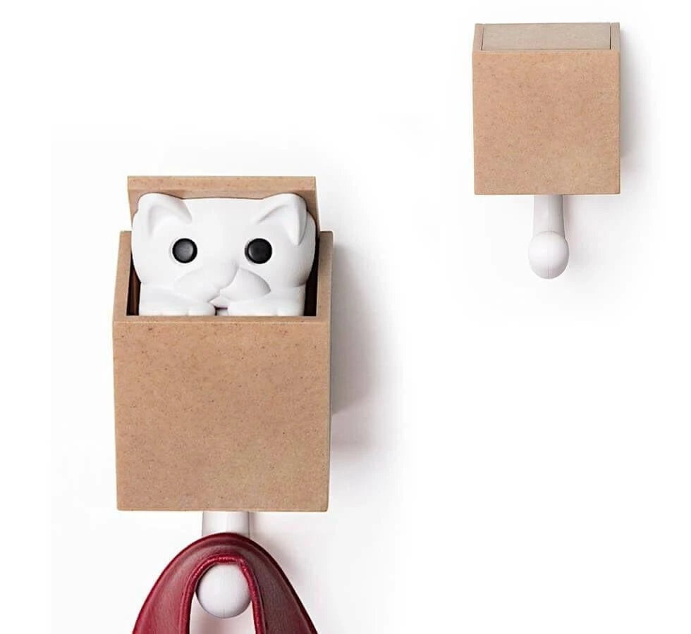 The Unusual Gift Company Pets Kitt-a-Boo Wall Hook