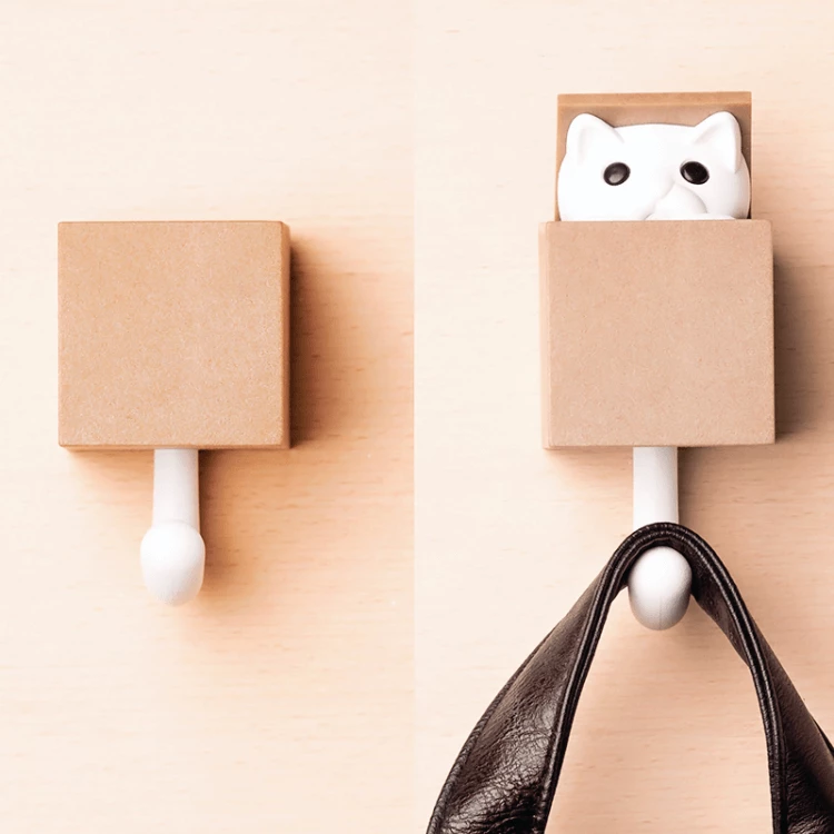 The Unusual Gift Company Pets Kitt-a-Boo Wall Hook