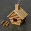 The Unusual Gift Company Log Cabin Incense Burner