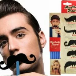The Unusual Gift Company Moustache Straws Unusual Gifts