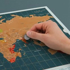 The Unusual Gift Company Home & Lifestyle Scratch Map Backpacker Edition