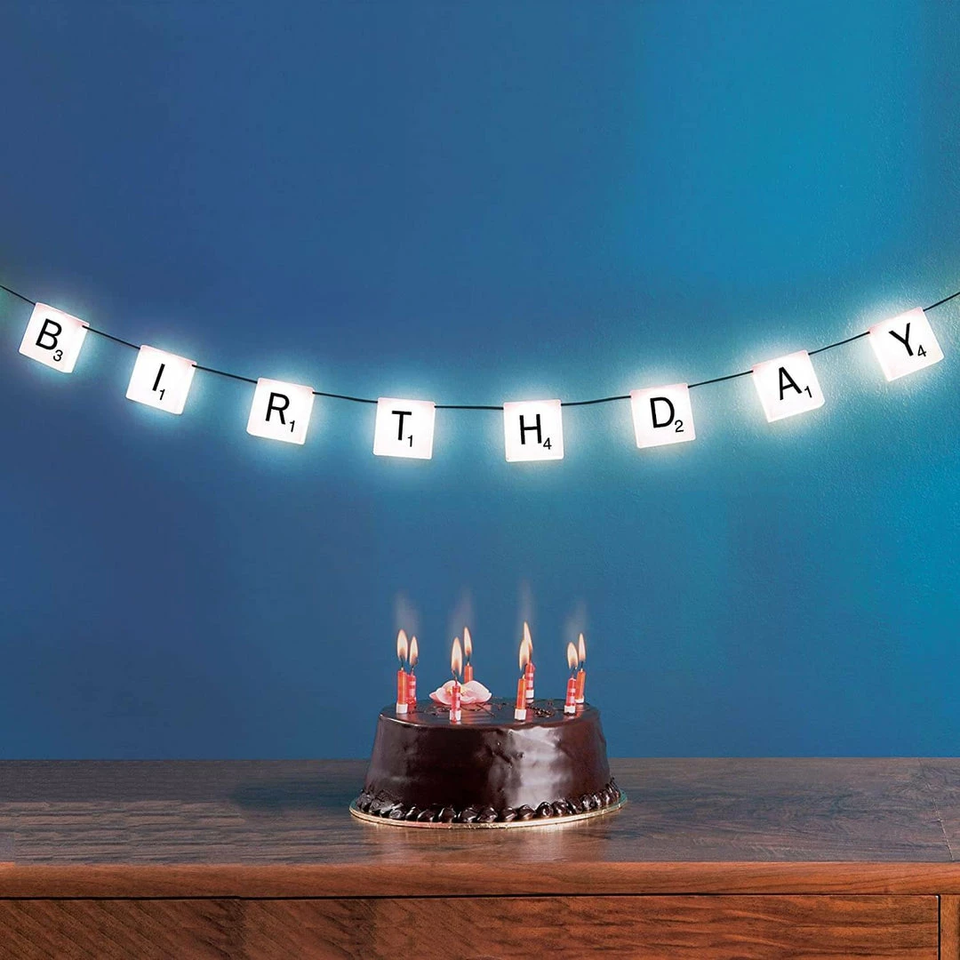 The Unusual Gift Company Scrabble Lights