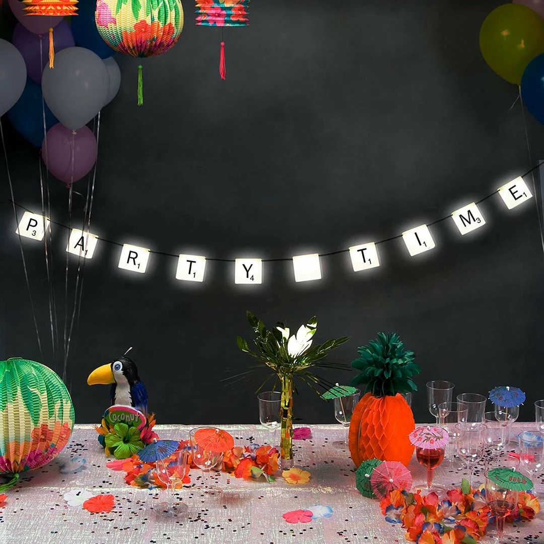 The Unusual Gift Company Scrabble Lights