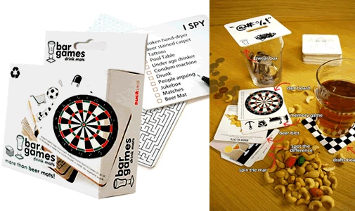 The Unusual Gift Company Bar Games Beer Mats