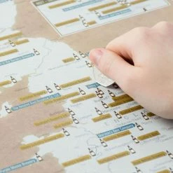 Luckies Scratch Off Breweries Poster Novelty Gifts