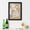 Luckies Scratch Off Breweries Poster Novelty Gifts