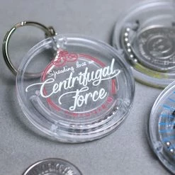 The Unusual Gift Company Centrifugal Force Keychain Geeks