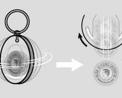 The Unusual Gift Company Centrifugal Force Keychain Geeks