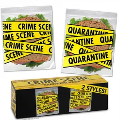 The Unusual Gift Company Crime Scene Sandwich Bags Police Officers