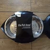 The Unusual Gift Company Fish Shaped Cat Bowl