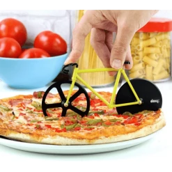 The Unusual Gift Company Fixie Bike Pizza Cutter Cyclists