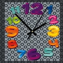 The Unusual Gift Company Floating Numbers Or Cogs 3D Clox