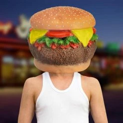 The Unusual Gift Company Cheeseburger Head Mask