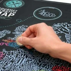 Bookspeed Foodies Gourmet Scratch Map