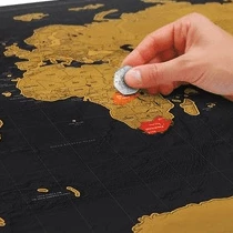 Bookspeed Foodies Gourmet Scratch Map