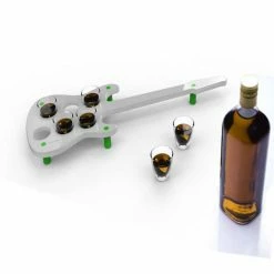 The Unusual Gift Company Novelty Gifts Guitar Shot Tray