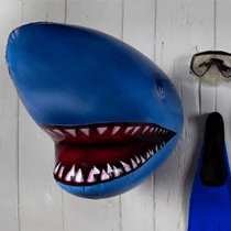 The Unusual Gift Company Inflatable Shark Head Bathroom Gifts