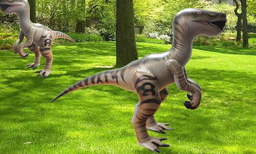 The Unusual Gift Company Inflatable Stuff Inflatable Velociraptor