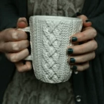 The Unusual Gift Company Coffee & Tea Lovers Knitted Mug