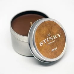 The Unusual Gift Company Leather Candle Unusual Gifts