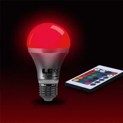 The Unusual Gift Company LED Remote Control Light Bulb