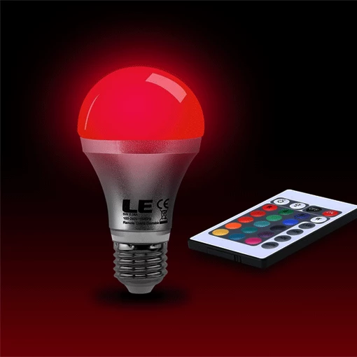The Unusual Gift Company LED Remote Control Light Bulb