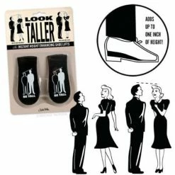 The Unusual Gift Company Look Taller Shoe Lifts Funny Gifts