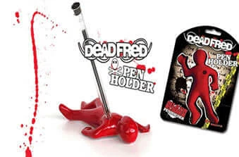 The Unusual Gift Company Co-Workers Dead Fred Pen Holder