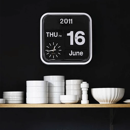 The Unusual Gift Company Mini Flip Wall Clock