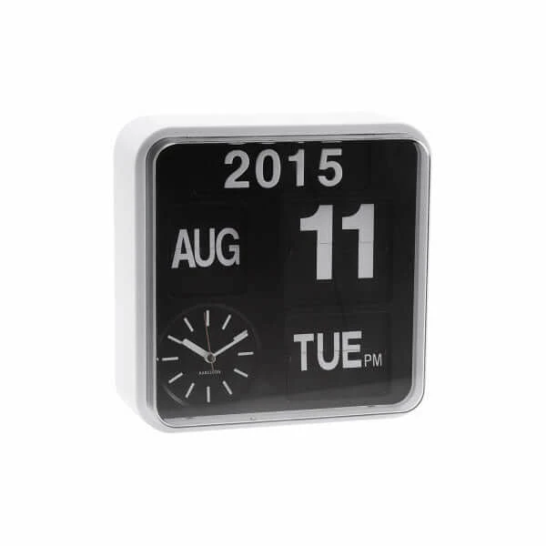 The Unusual Gift Company Mini Flip Wall Clock