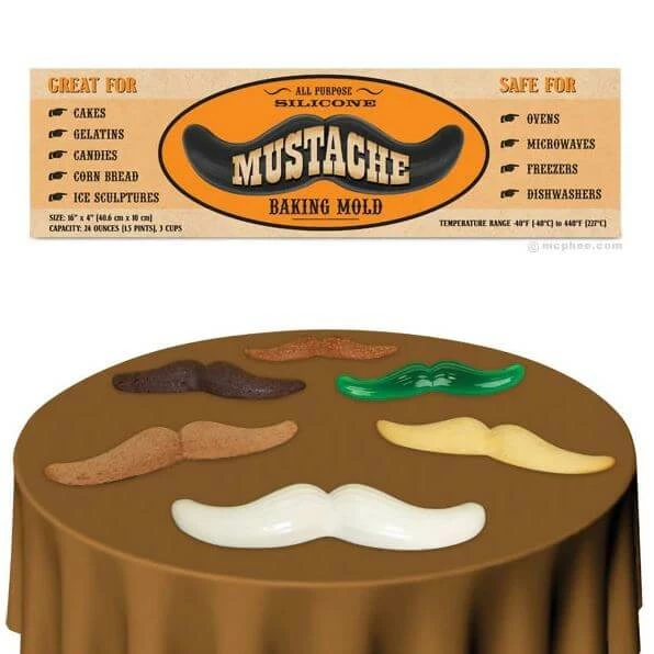 The Unusual Gift Company Moustache Baking Mould