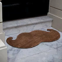 The Unusual Gift Company Moustache Doormat