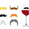 The Unusual Gift Company Moustache Drinks Markers Novelty Gifts