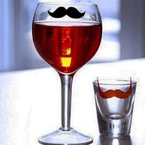The Unusual Gift Company Moustache Drinks Markers Novelty Gifts