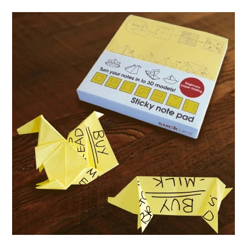 The Unusual Gift Company Origami Sticky Note Pad