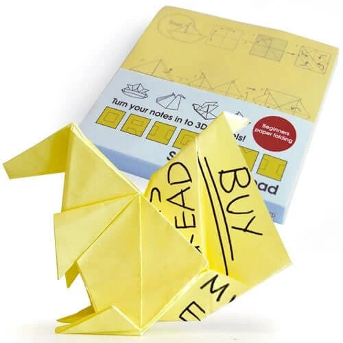 The Unusual Gift Company Origami Sticky Note Pad