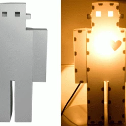 The Unusual Gift Company Robot Lamp